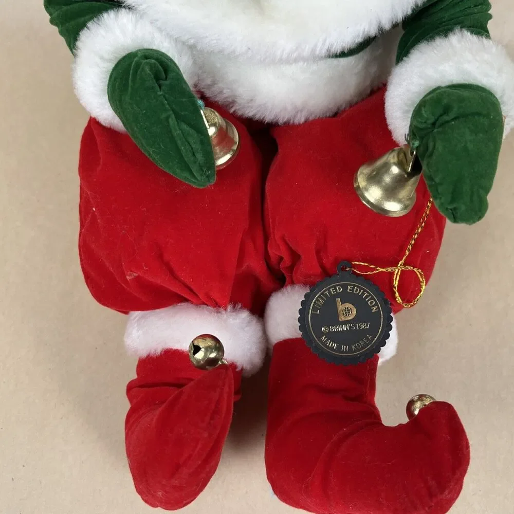 Brinn's 1987‎ December Christmas Calendar Clown Doll w/Jingle Bells Limited Edt.
